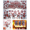 Christmas Red Holographic Window and Wall Stickers of Design 3 and 4