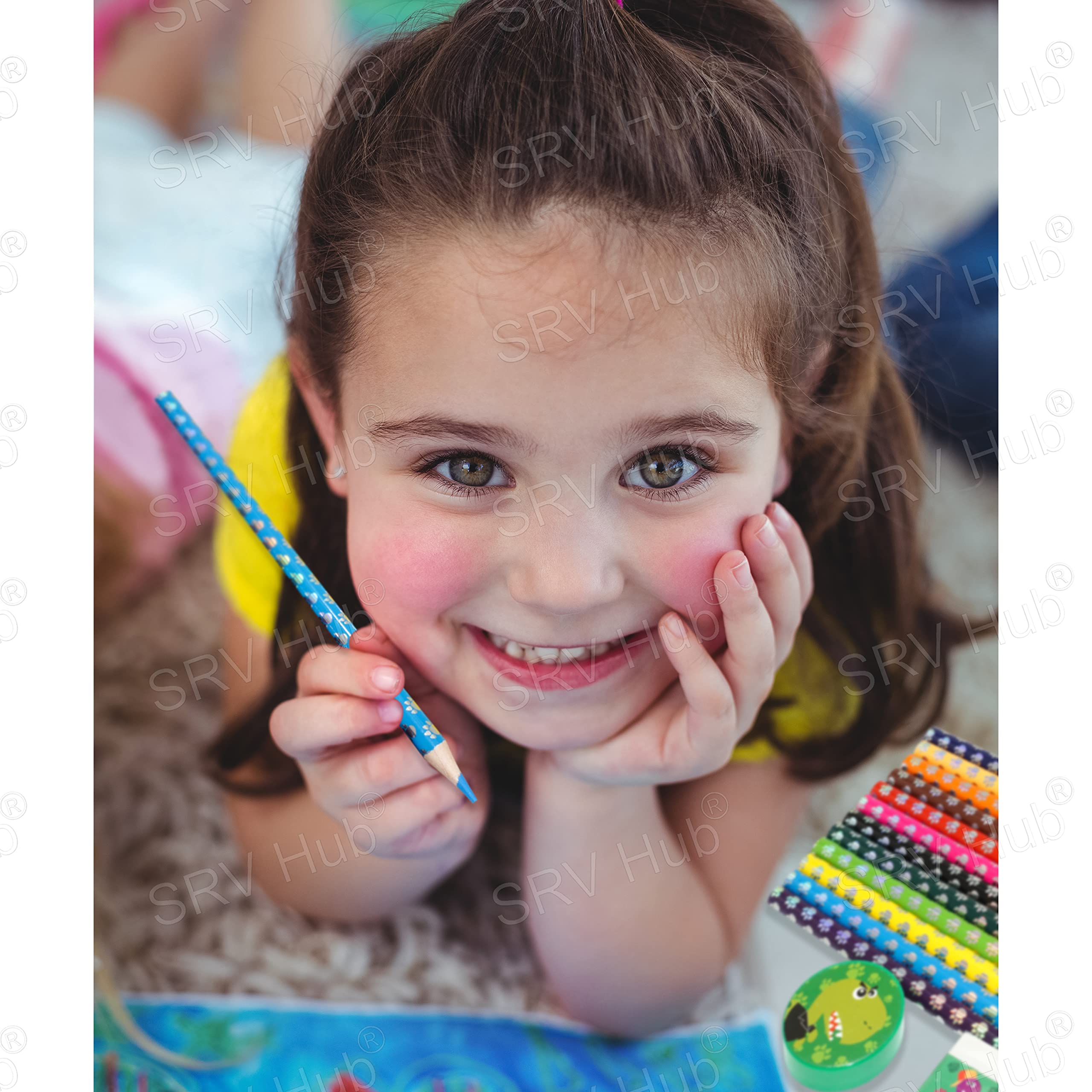 14Pcs Colouring Pencil Set - Assorted
