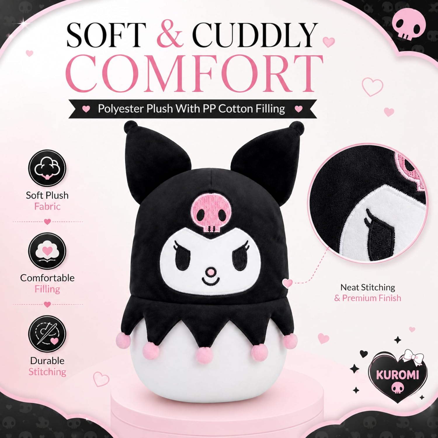 Oval Soft Plush Pillows