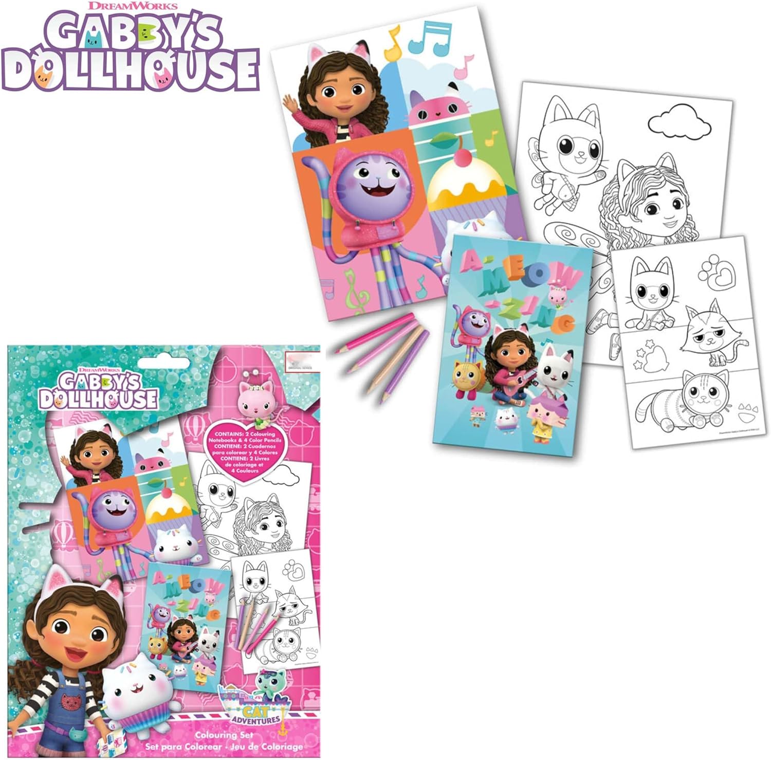 Kids Colouring Activity Set with Pencils