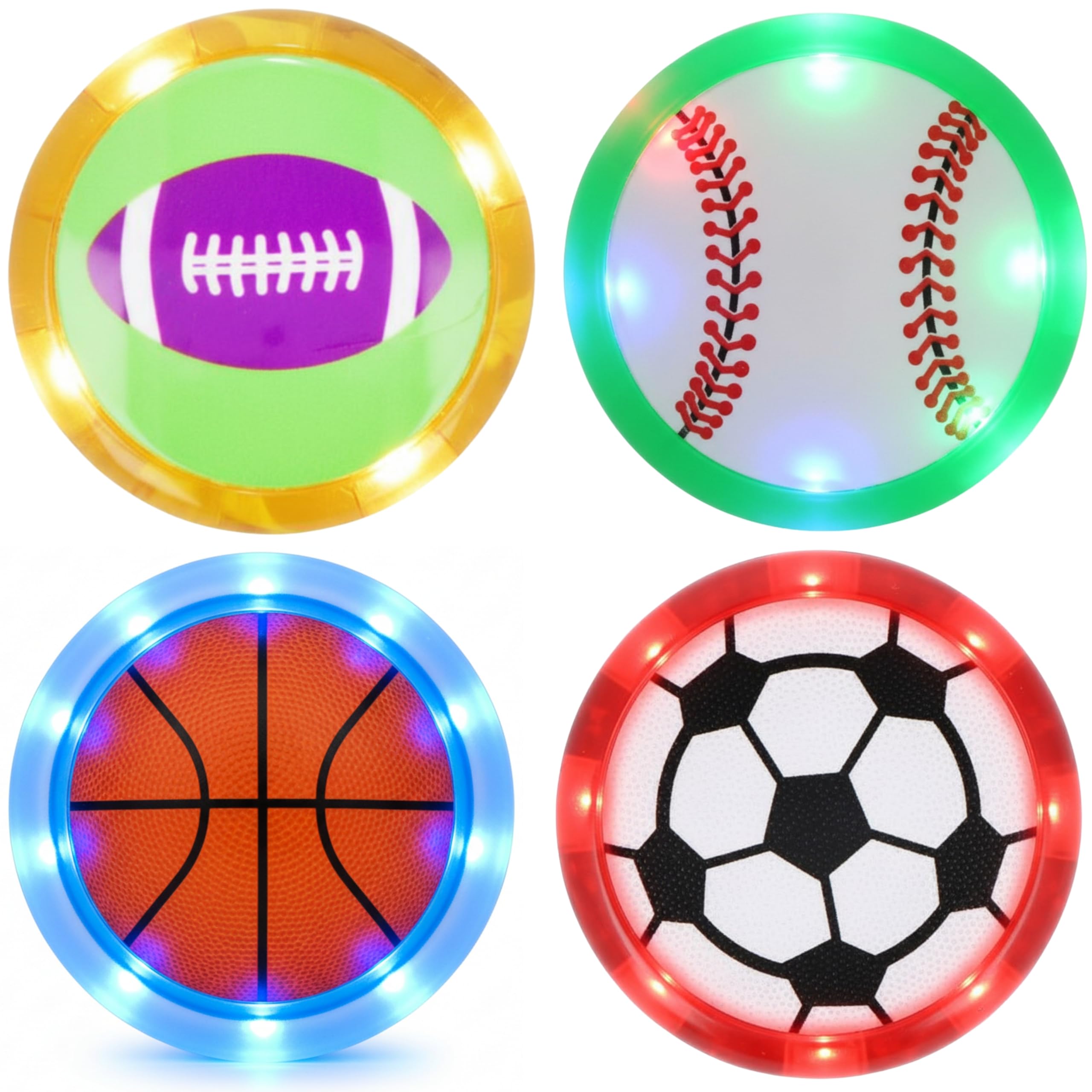 Plastic LED Light Up Sports Ball YoYo 5.5cm