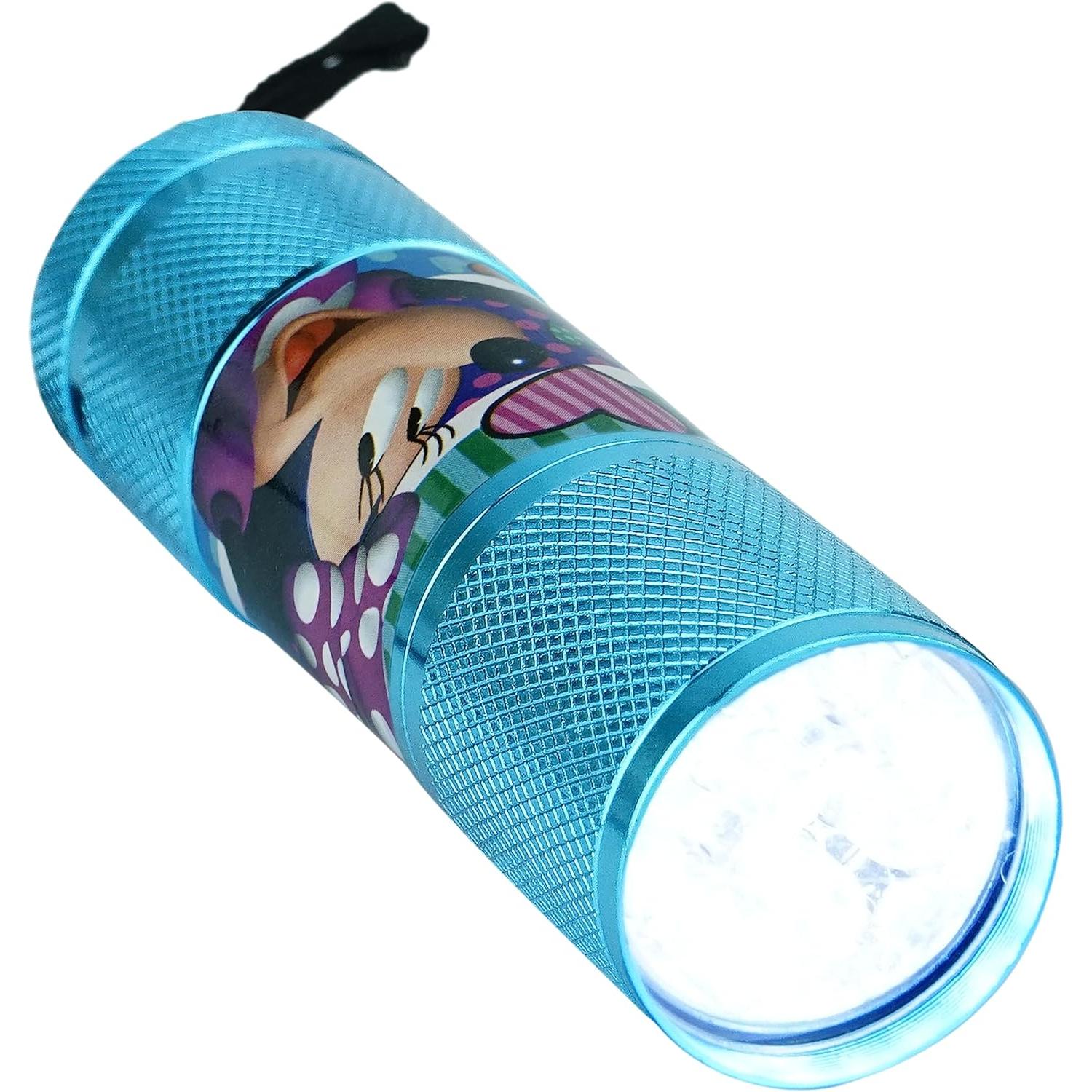 Minnie Mouse 9 LEDs Aluminium Torch for Kids - Assorted