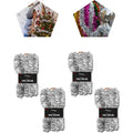 Christmas Tinsel Garland Home Decor- 50 Feet (Silver, 4x)