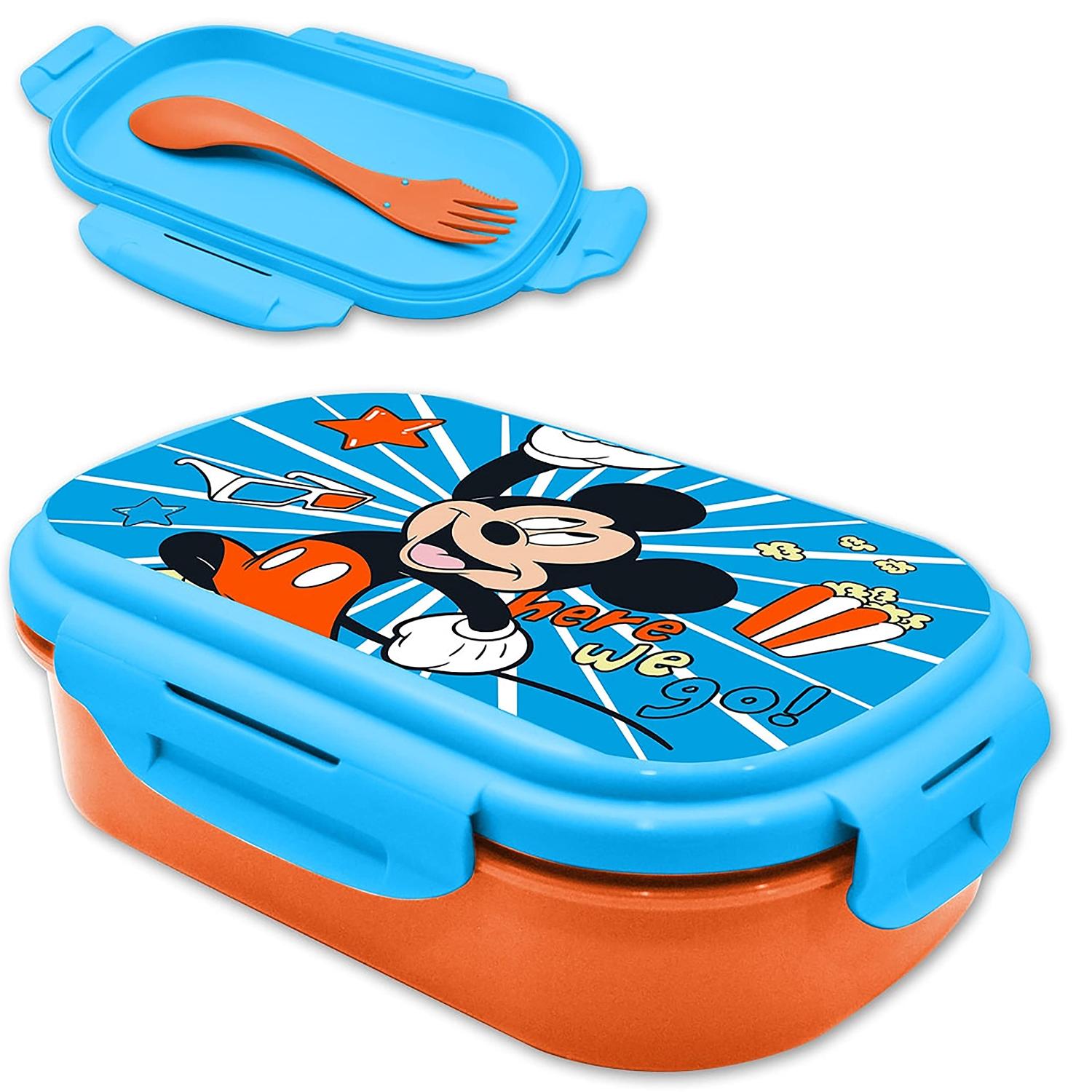 Kids BPA Free Plastic Lunch Box with Cutlery - Assorted