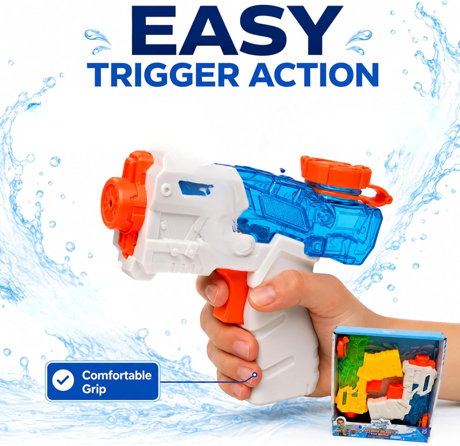 2pk Hydro Gen Water Gun 14cm with 180ml Tank