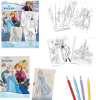 Disney Frozen Colouring Set for Kids - 2 Books & Pencils