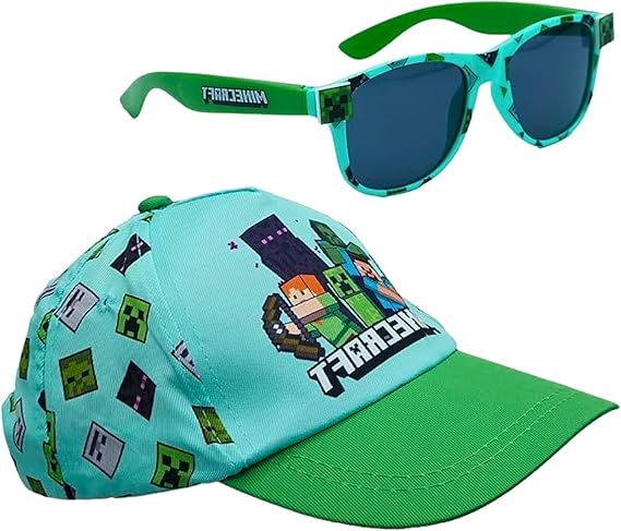 Minecraft Cap & Polarised Sunglasses Set