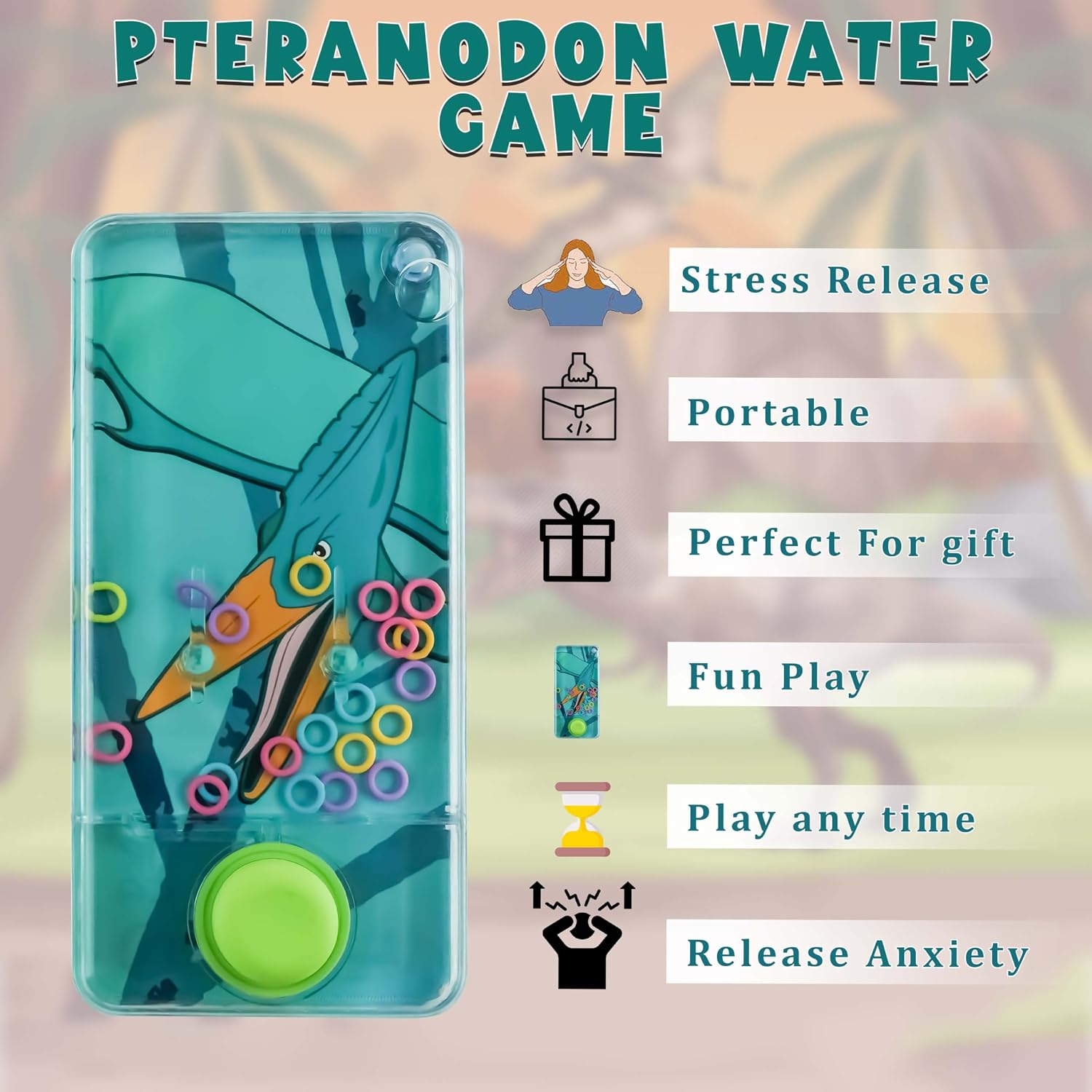 1x Random Dinosaur Handheld Water Games
