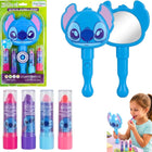 Disney Stitch 4Pcs Lip Balm Set with Light-Up Mirror