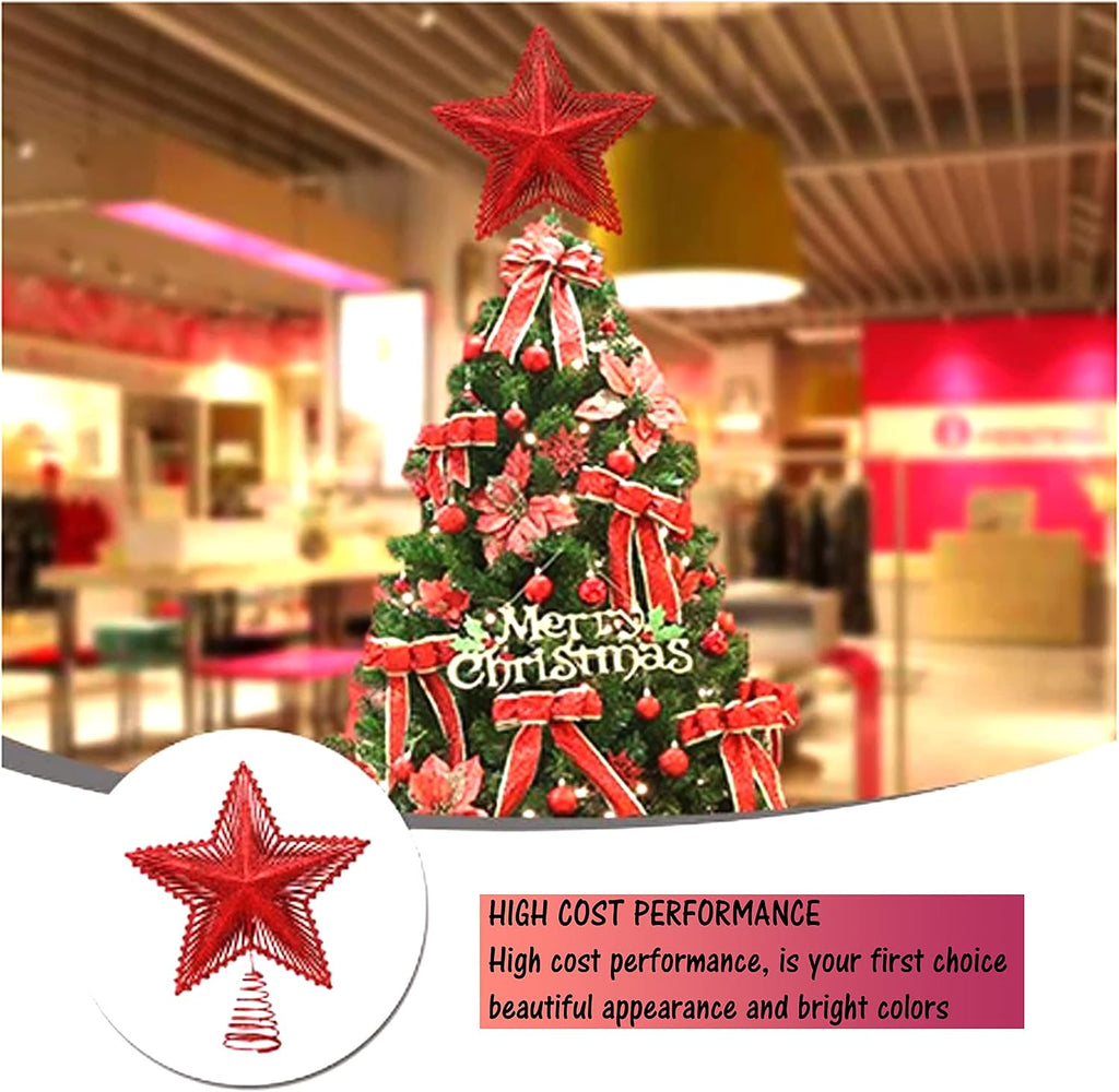 Writing Express Tree Glitter Star Christmas Tree Topper