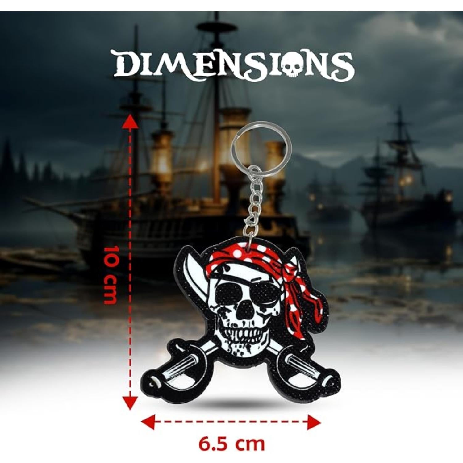 Pirate Keychains Foamex Keyring - Assorted