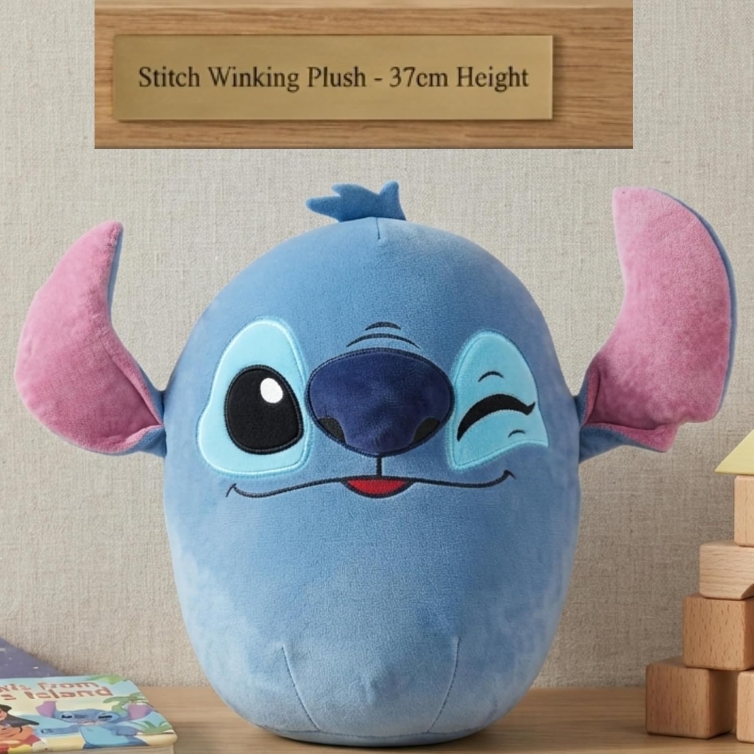 37cm Disney Printed Oval Plush Pillow