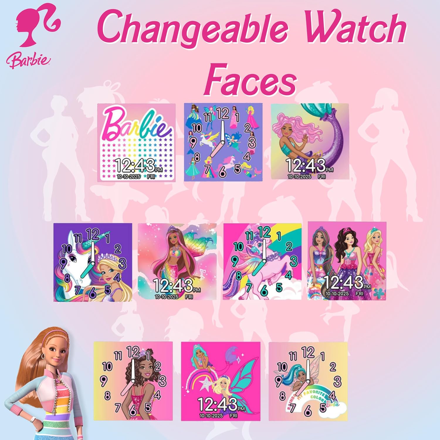 Barbie Kids Interactive Smart Watch - 22cm