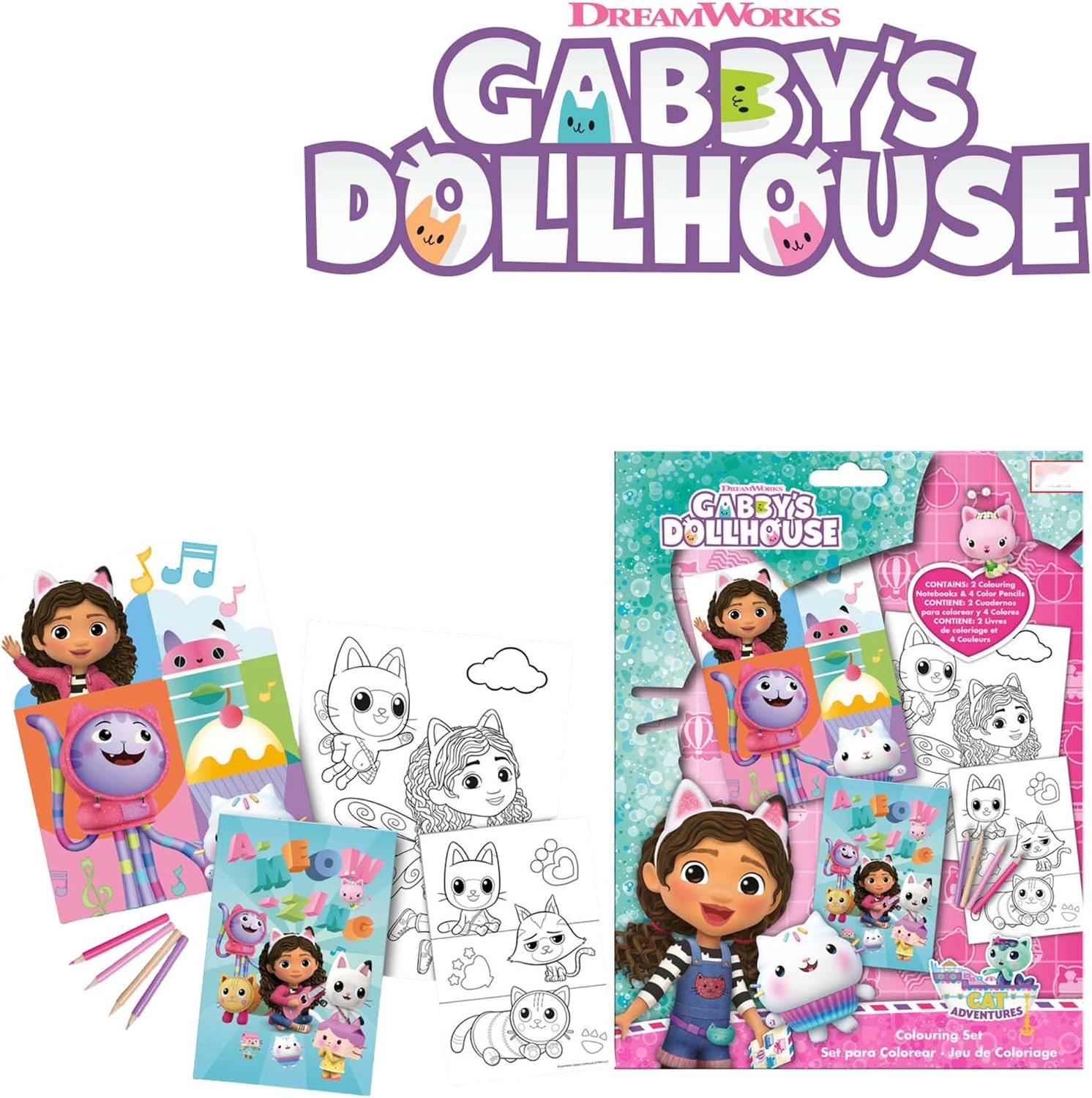 Kids Colouring Activity Set with Pencils