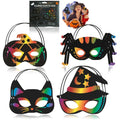8x Halloween Scratch-Off Masks