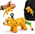 3D Minecraft Ocelot Plush Clip On Keyring