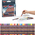 Wax Colouring Crayons Crafts 24 Pack Art Supplies Cars Black