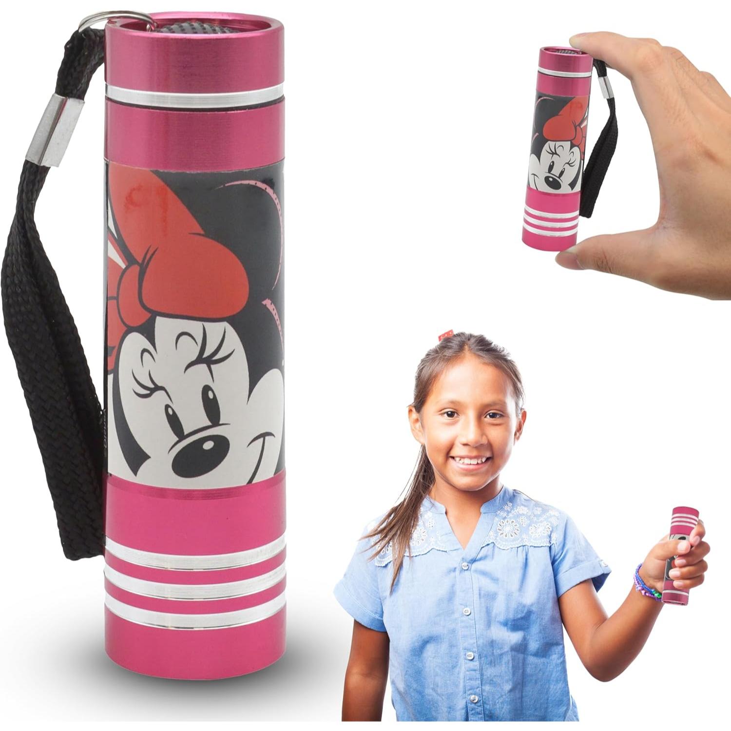 Minnie Mouse LED Torch for Kids – Aluminium Flashlight with 9 LEDs