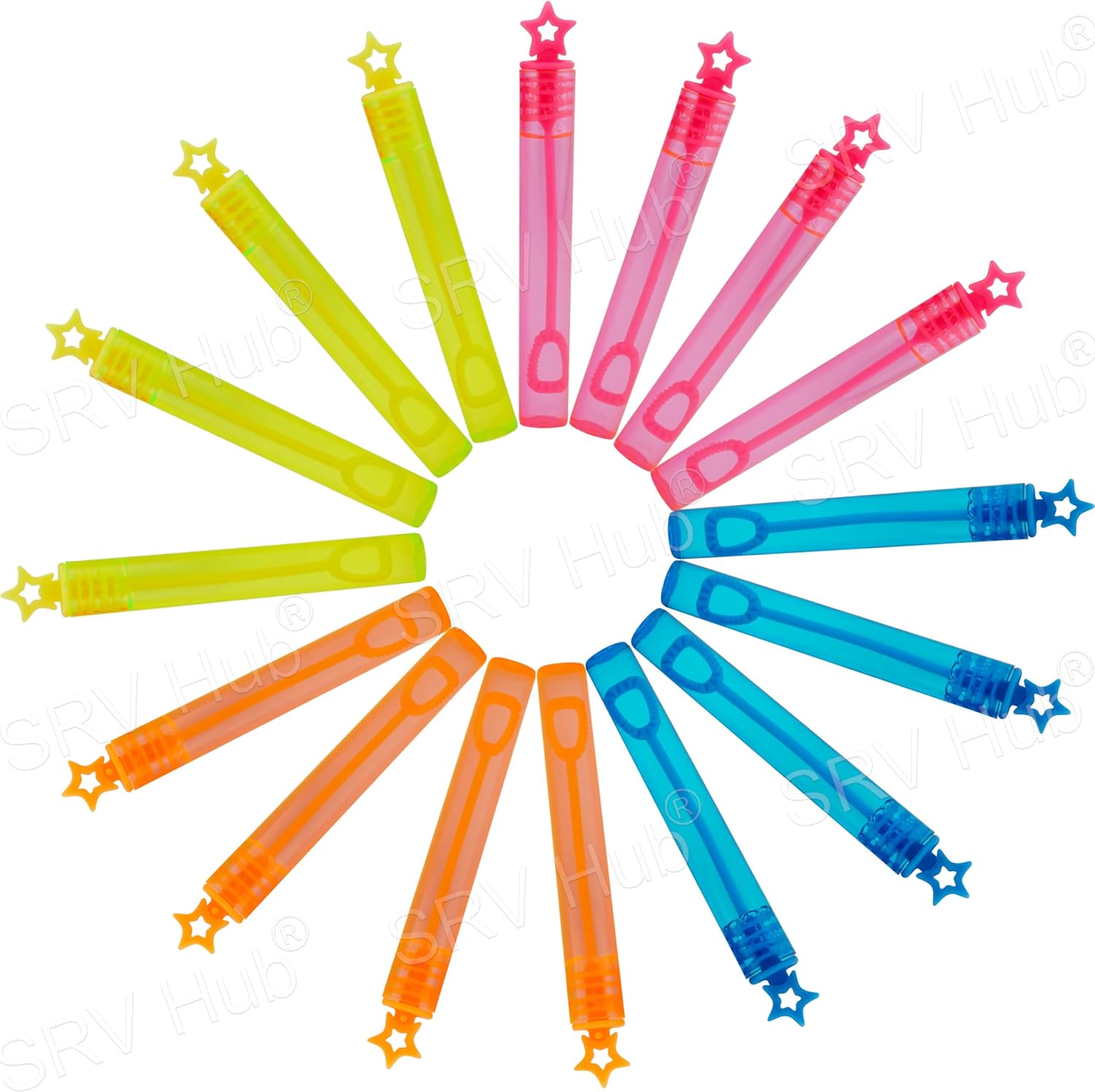 Mini Bubble Tubes Star Wands 8Pcs