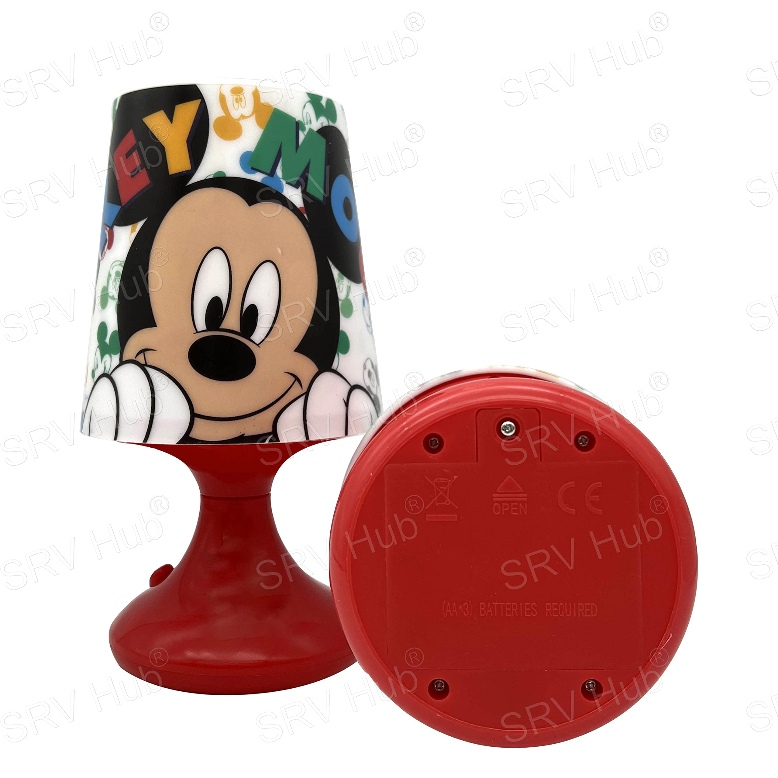Table Lamp Battery Powered Bedside Lamp for Kids