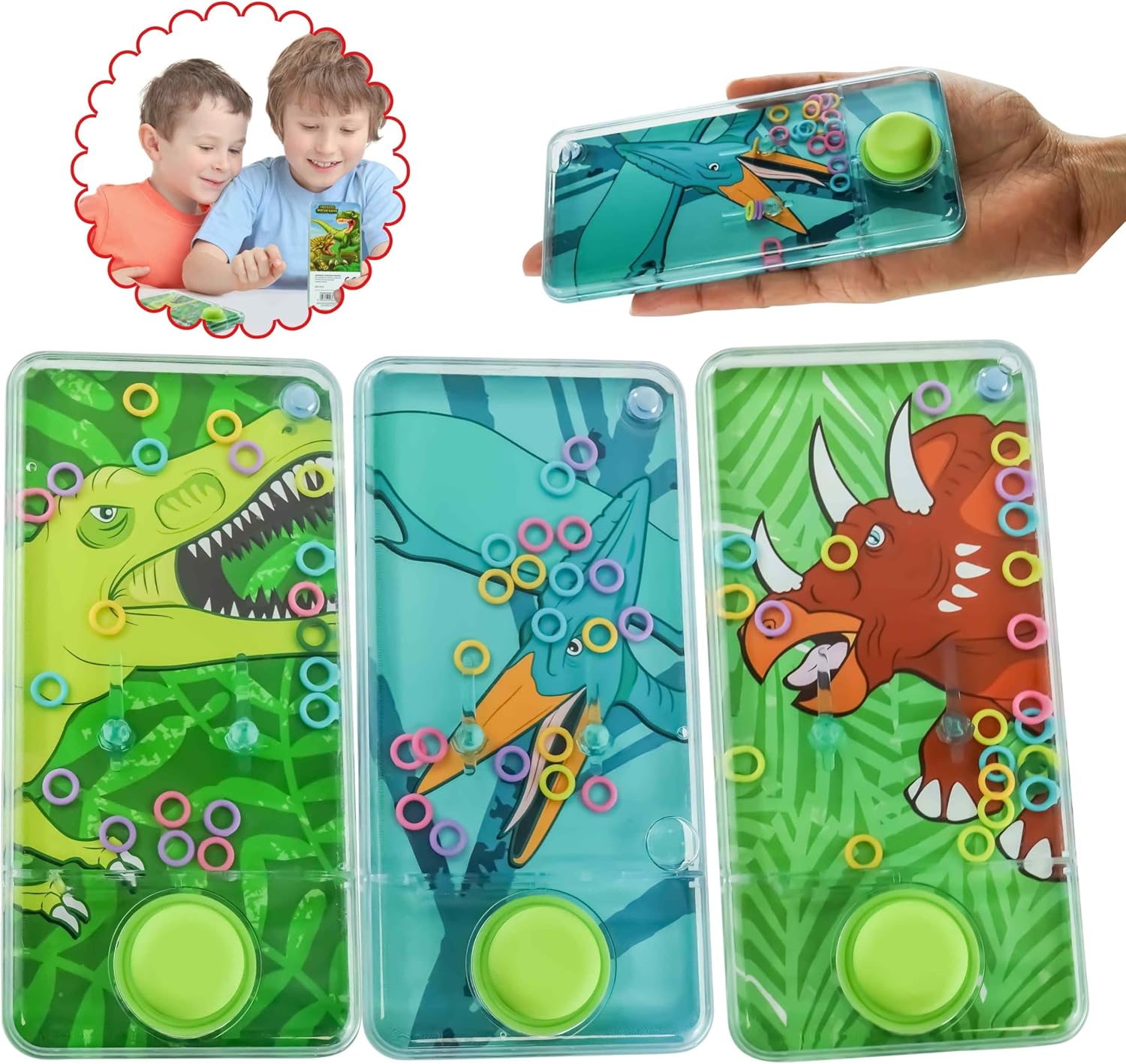 1x Random Dinosaur Handheld Water Games