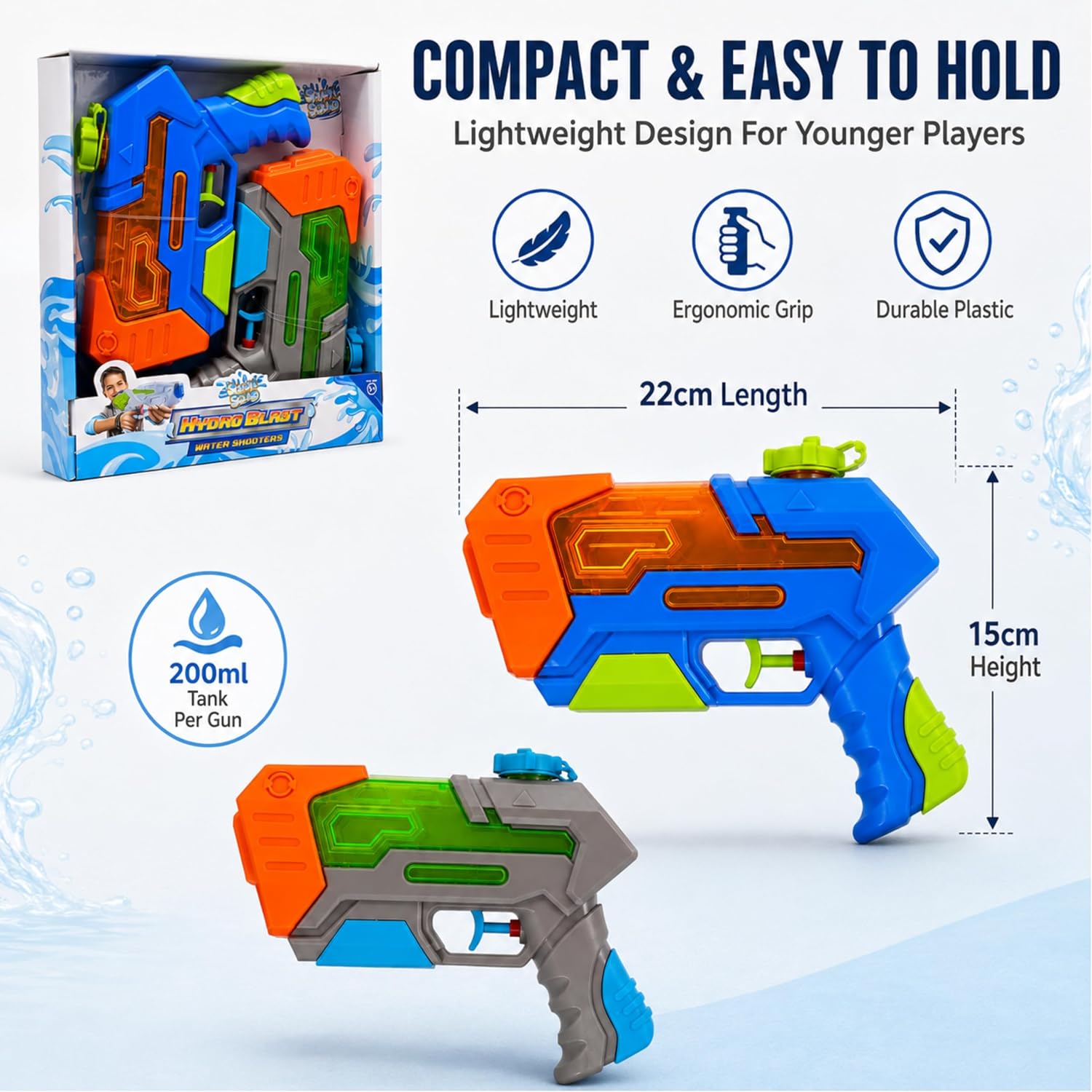 Water Gun 20cm with 250ml Tank