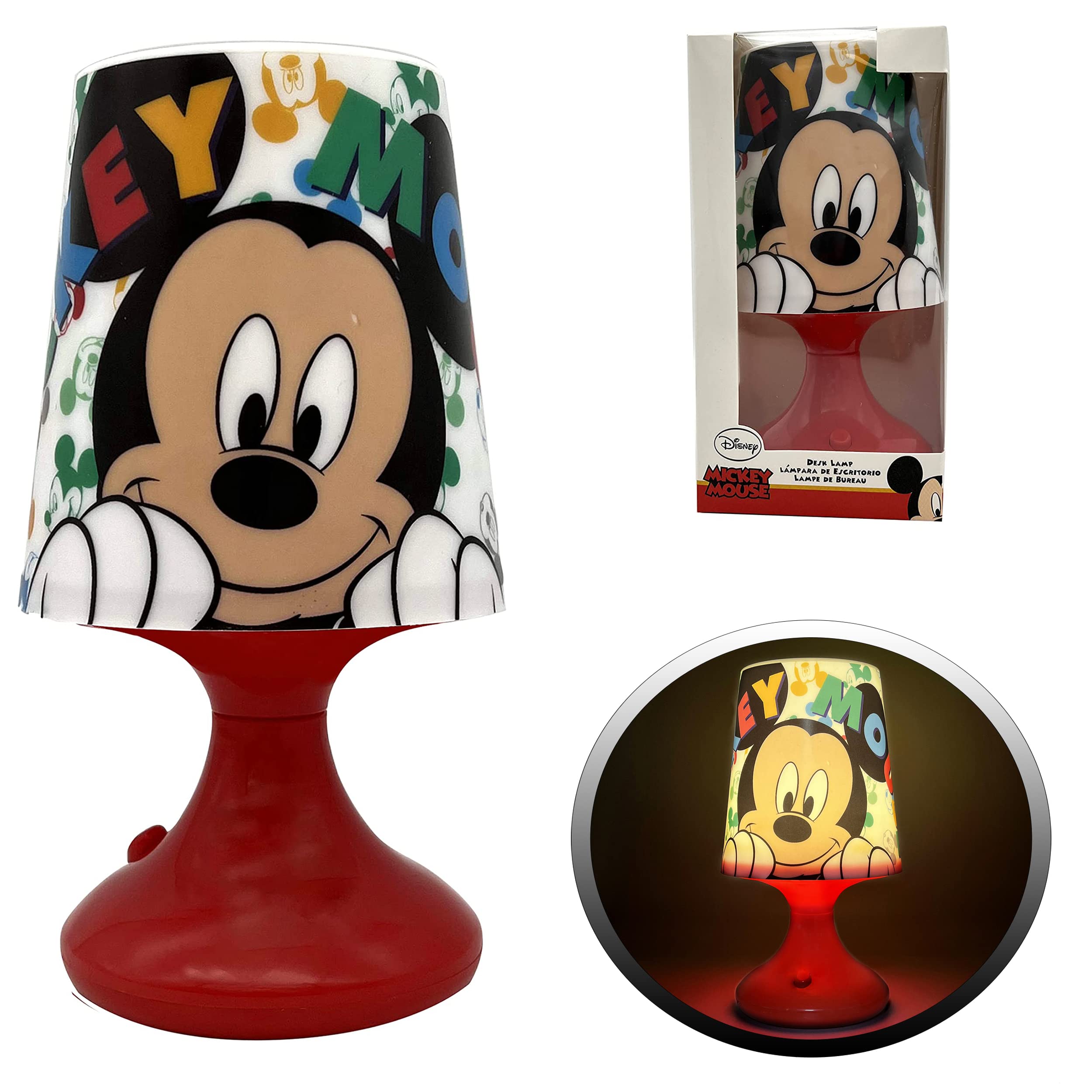 Table Lamp Battery Powered Bedside Lamp for Kids