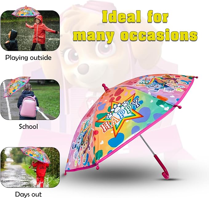 PAW Patrol Pink Kids Licensed Classic Umbrella 70cm – view 4