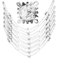 6Pack 15cmx2.7m Foil Hanging Garland - Silver