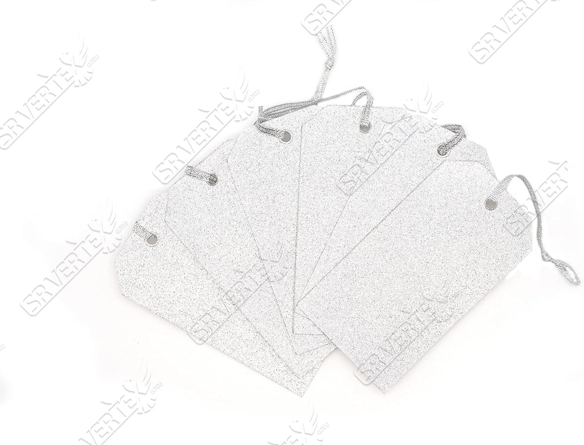 18Pcs Glitter Christmas Gift Tags with Strings