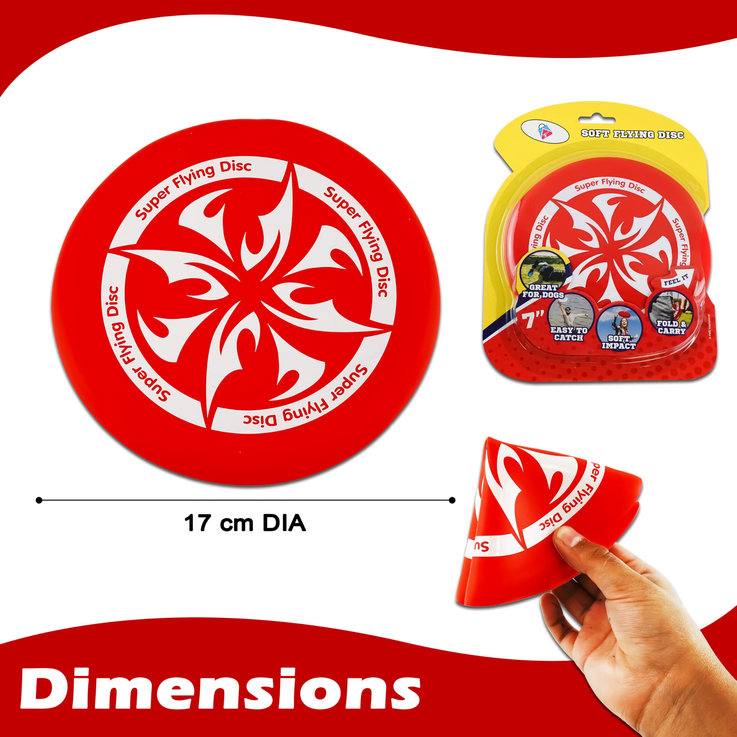Soft Flying Disc Foldable 17cm
