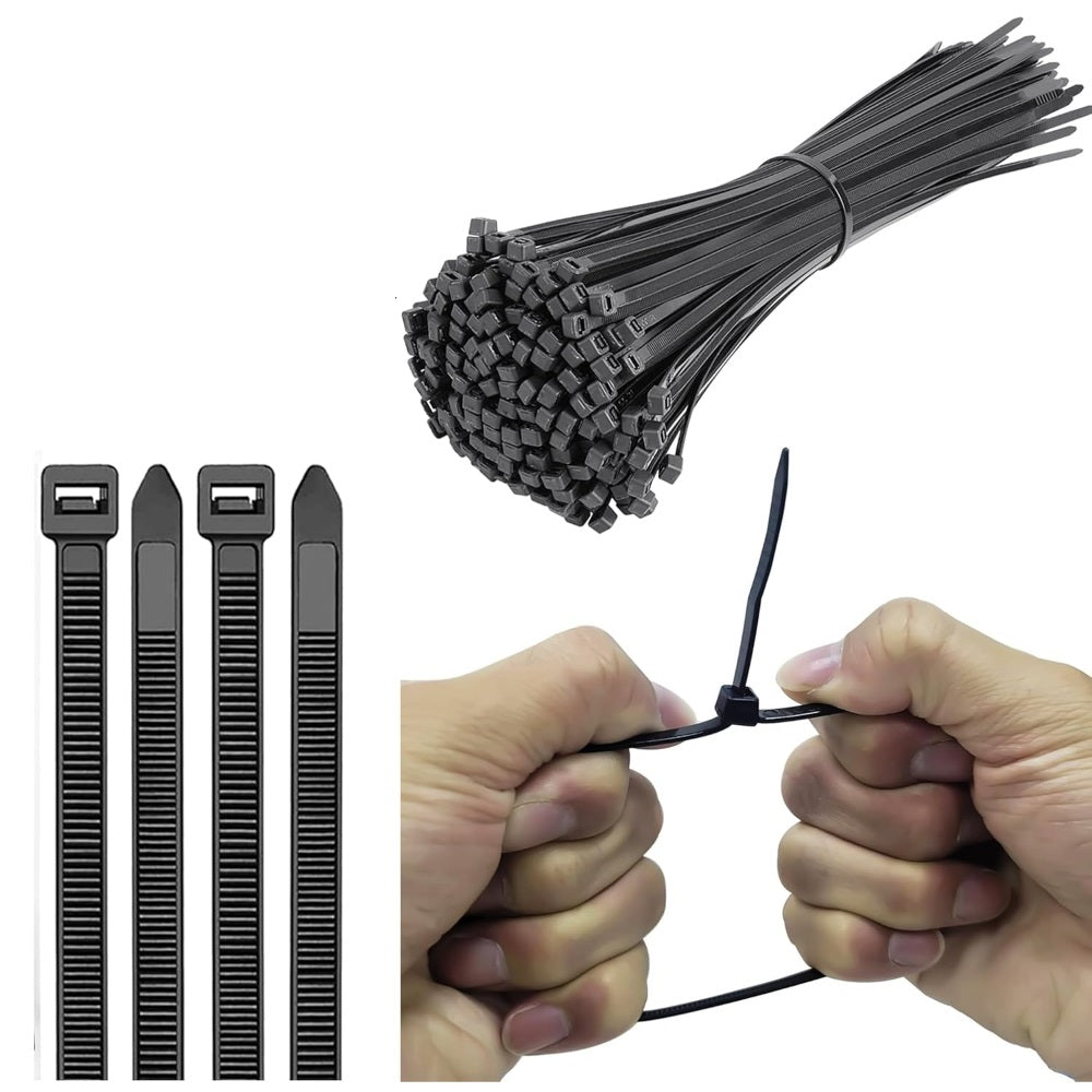 200Pk Black Cable Ties