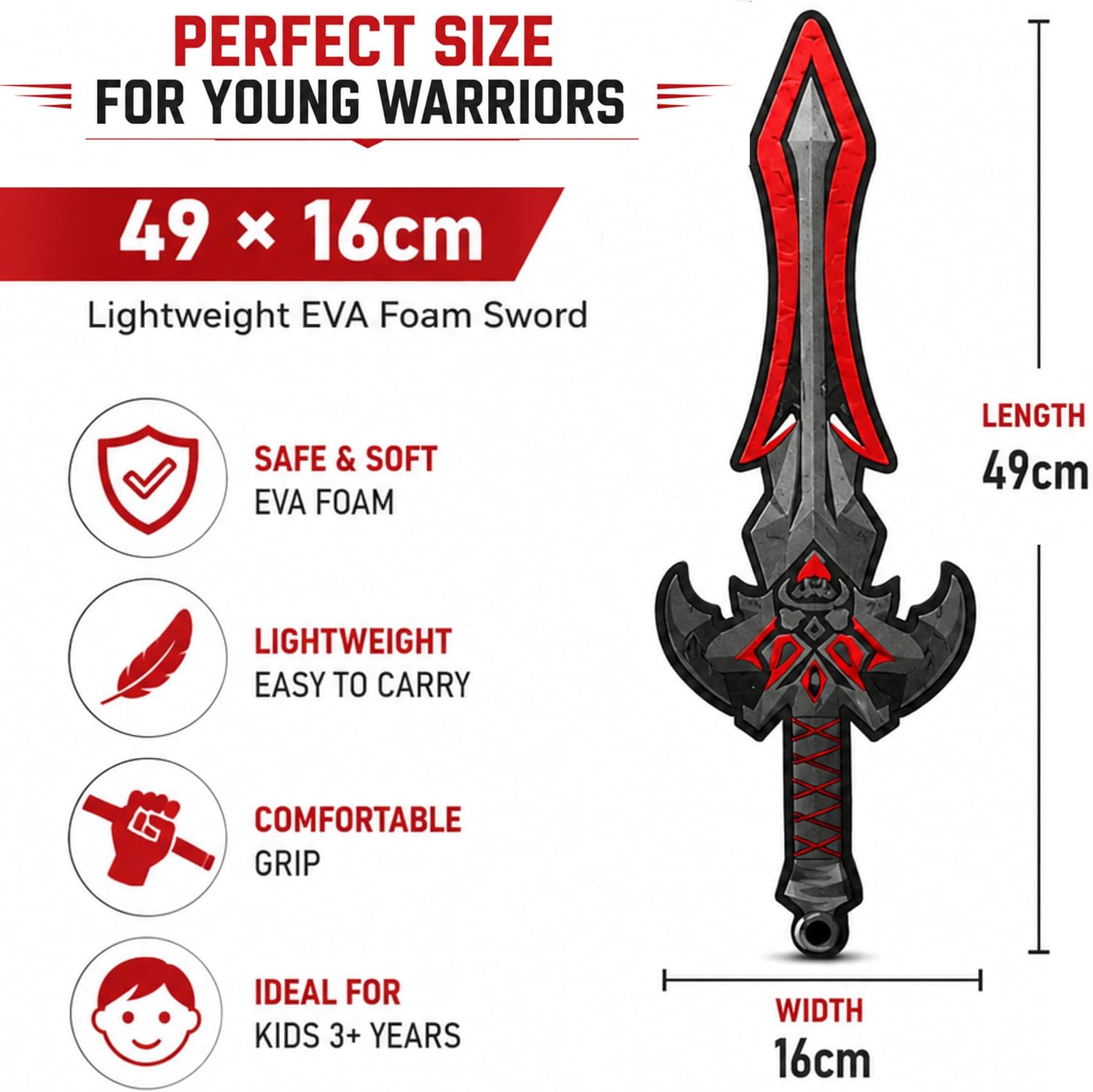 Fancy Dress Accessory Foam Sword