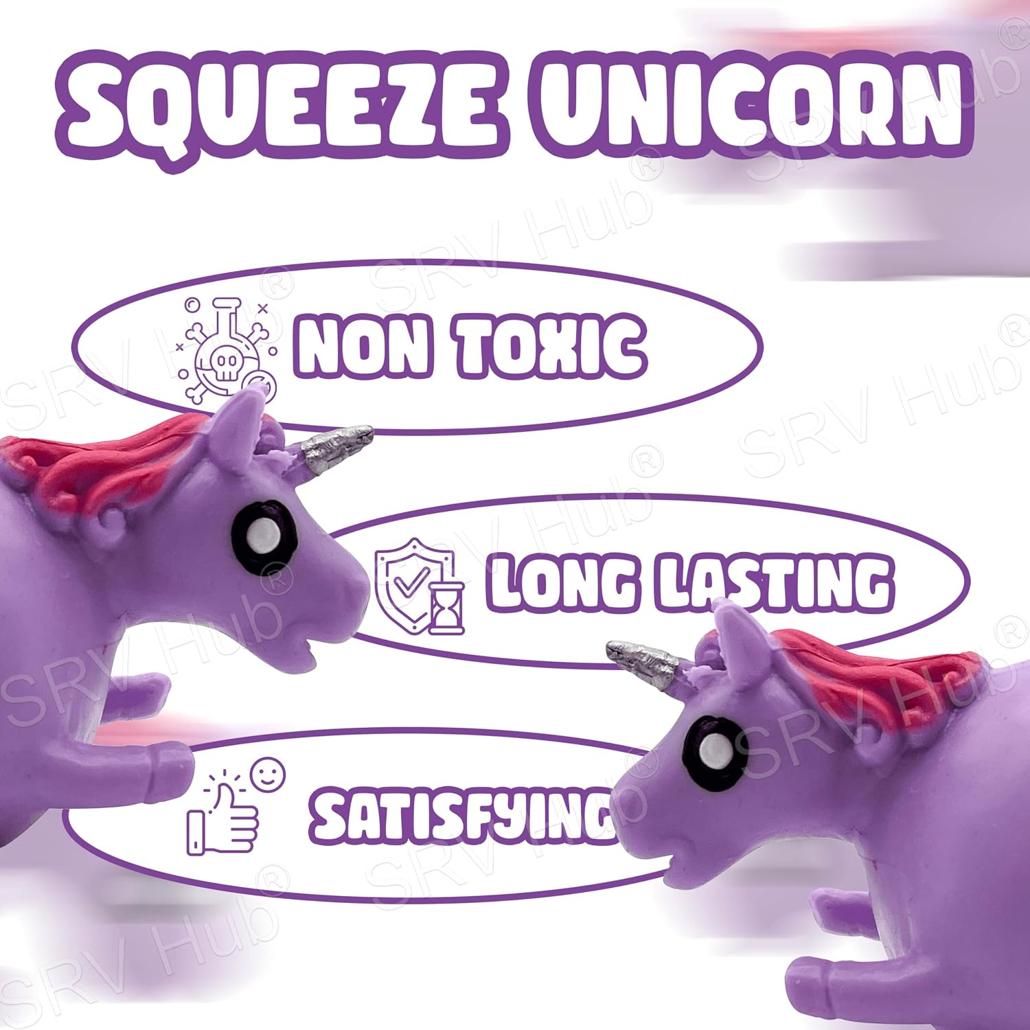 Kids Unicorn Splat Ball-Purple/Pink