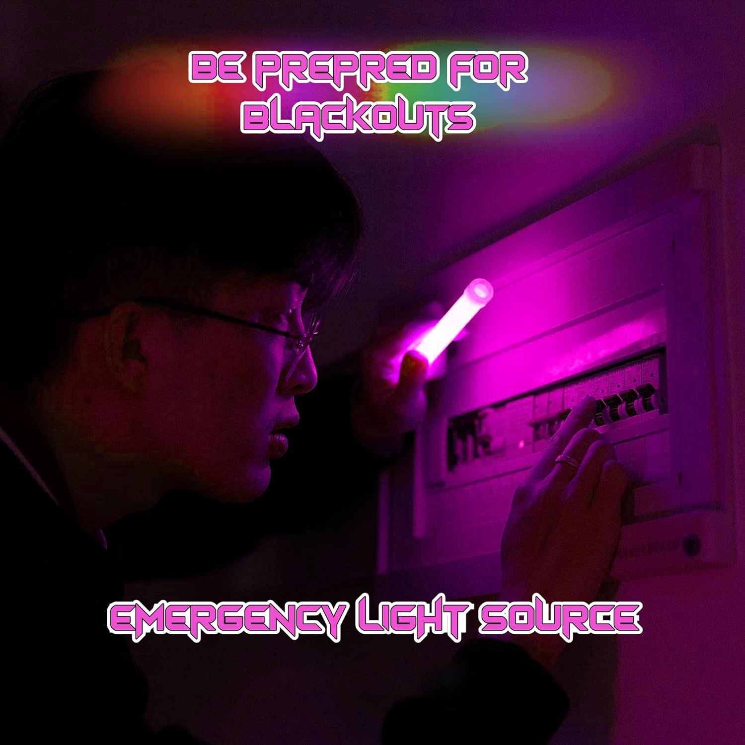 Random 2Pcs Hanging Glow Sticks 15cm