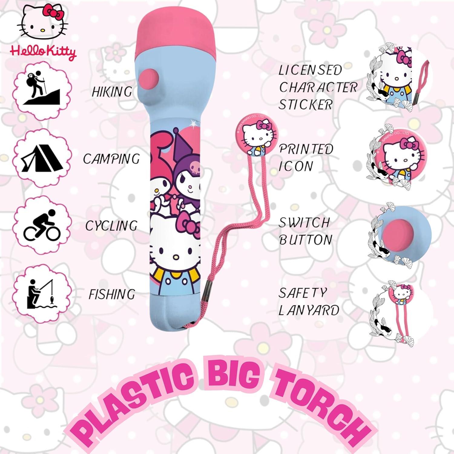 Kids LED Big Torch – Flashlight with Lanyard - Assorted