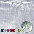 6Pk Christmas Foil Lametta 50cm - Silver