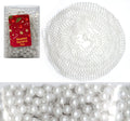 LUXURY CHRISTMAS PEARL BEAD 10M GARLAND - PEARL WHITE