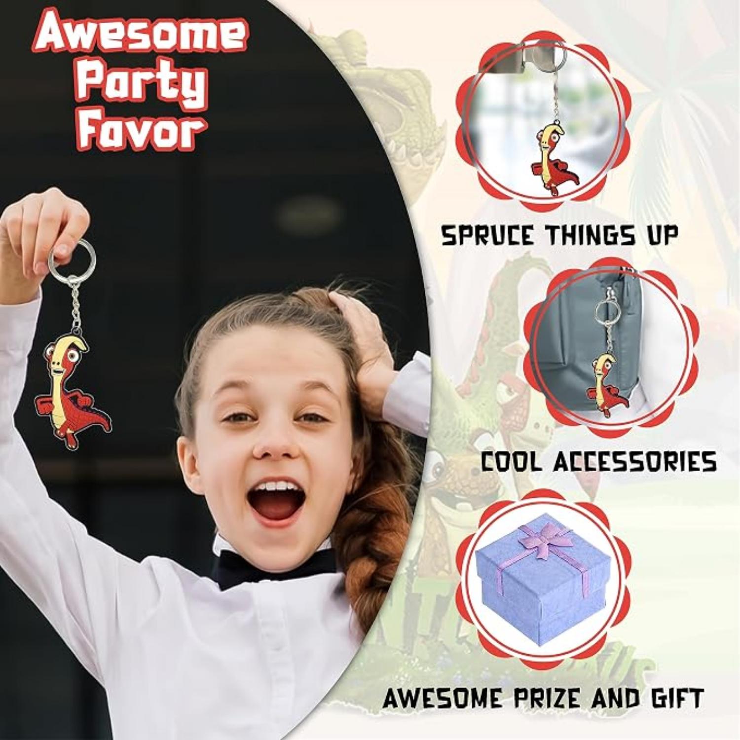 Gigantosaurus Giganto Keychain for Kids Bike Keyring - Assorted