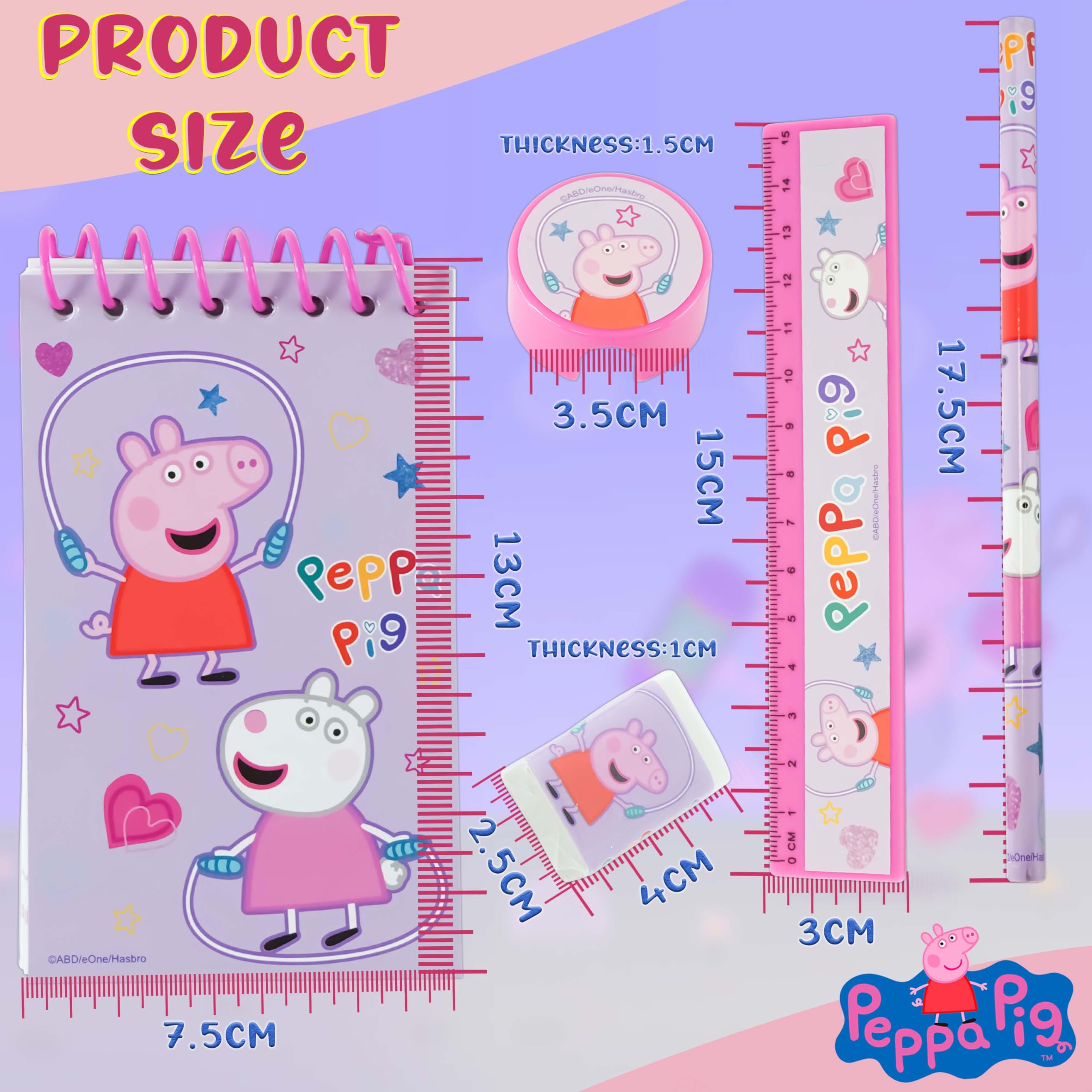5PCs School Stationery Set - Assorted