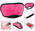 Towelling Travel Pink Eye Mask