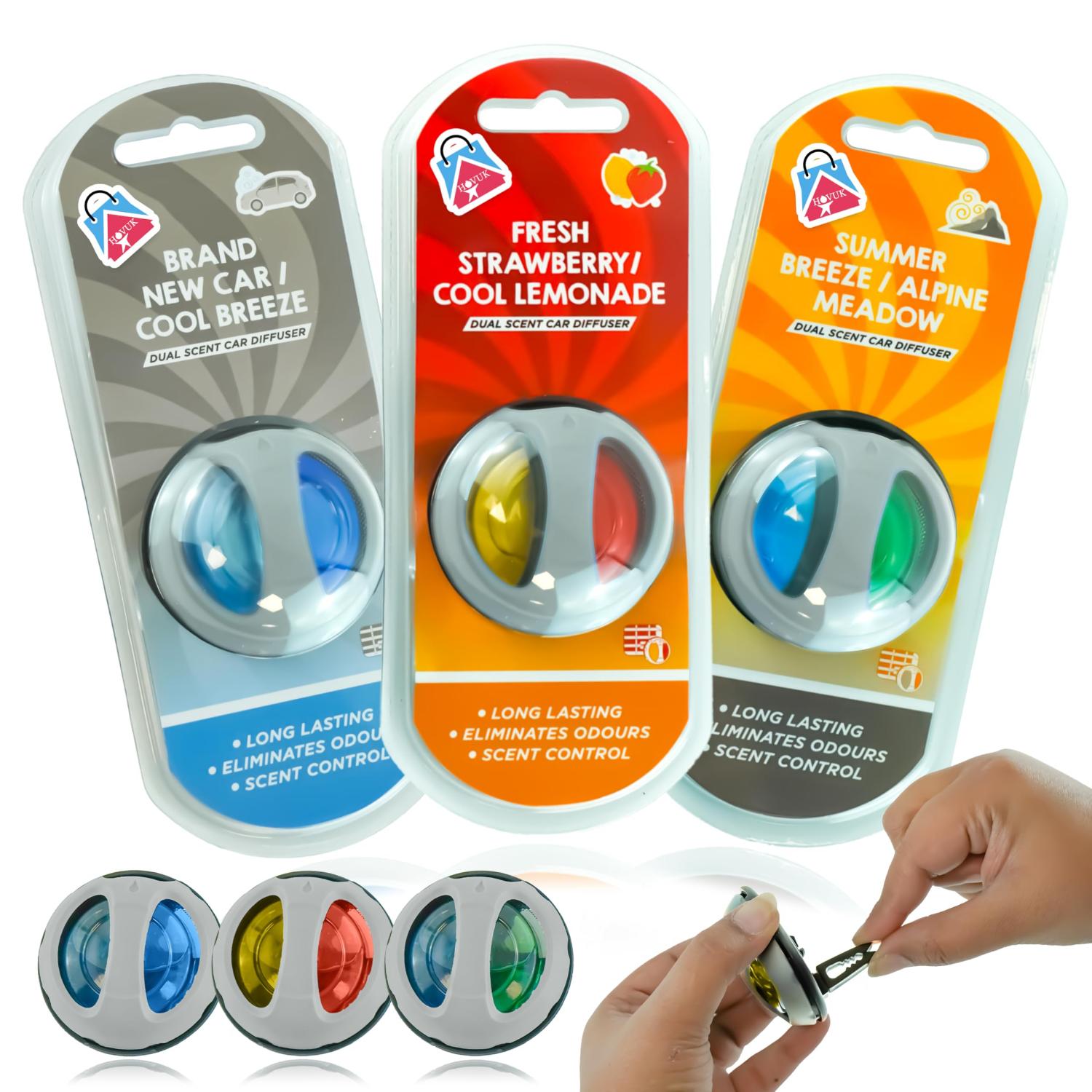 Car Diffuser Dual Scent Air Fresheners - 5.5cm