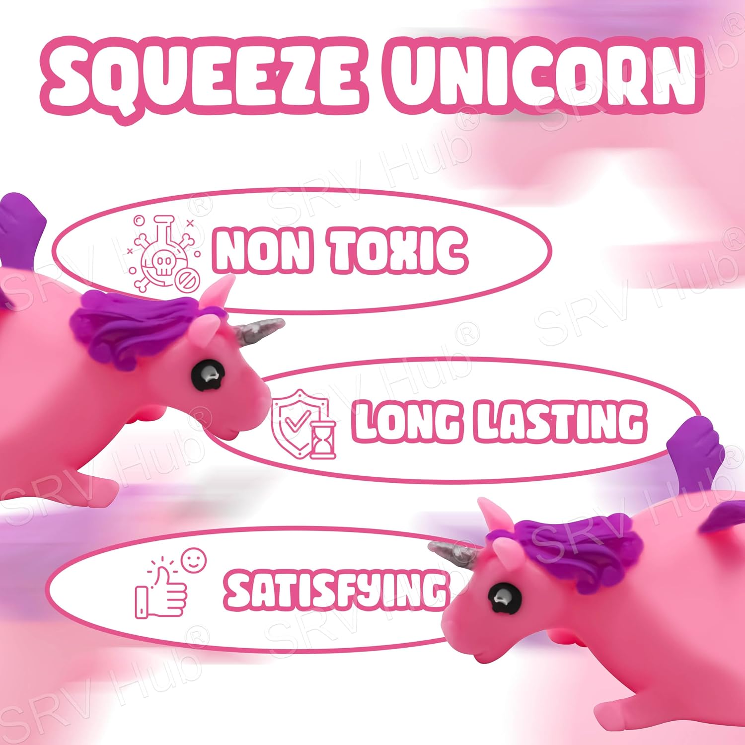 Kids Unicorn Splat Ball-Purple/Pink