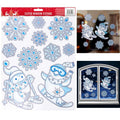 Christmas Glitter Penguins Window Stickers