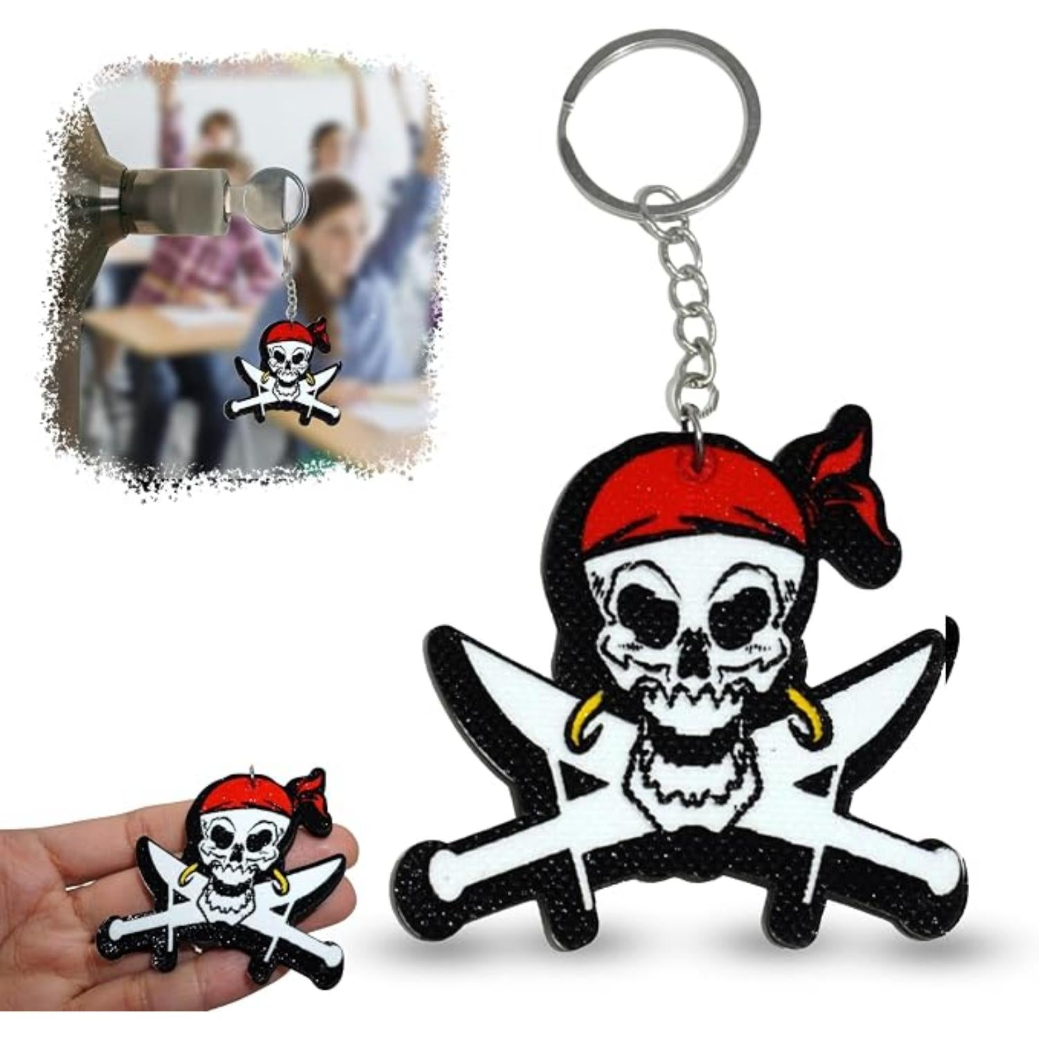 Pirate Keychains Foamex Keyring - Assorted