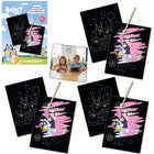 Bluey Scratch Art Set 9 Pieces 22.5x29.5cm