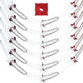 6Pack 15cmx2.7m Foil Garland - Red/White