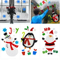 Pack of 3 Gel Window Stickers -Snowman/Santa/Penguin