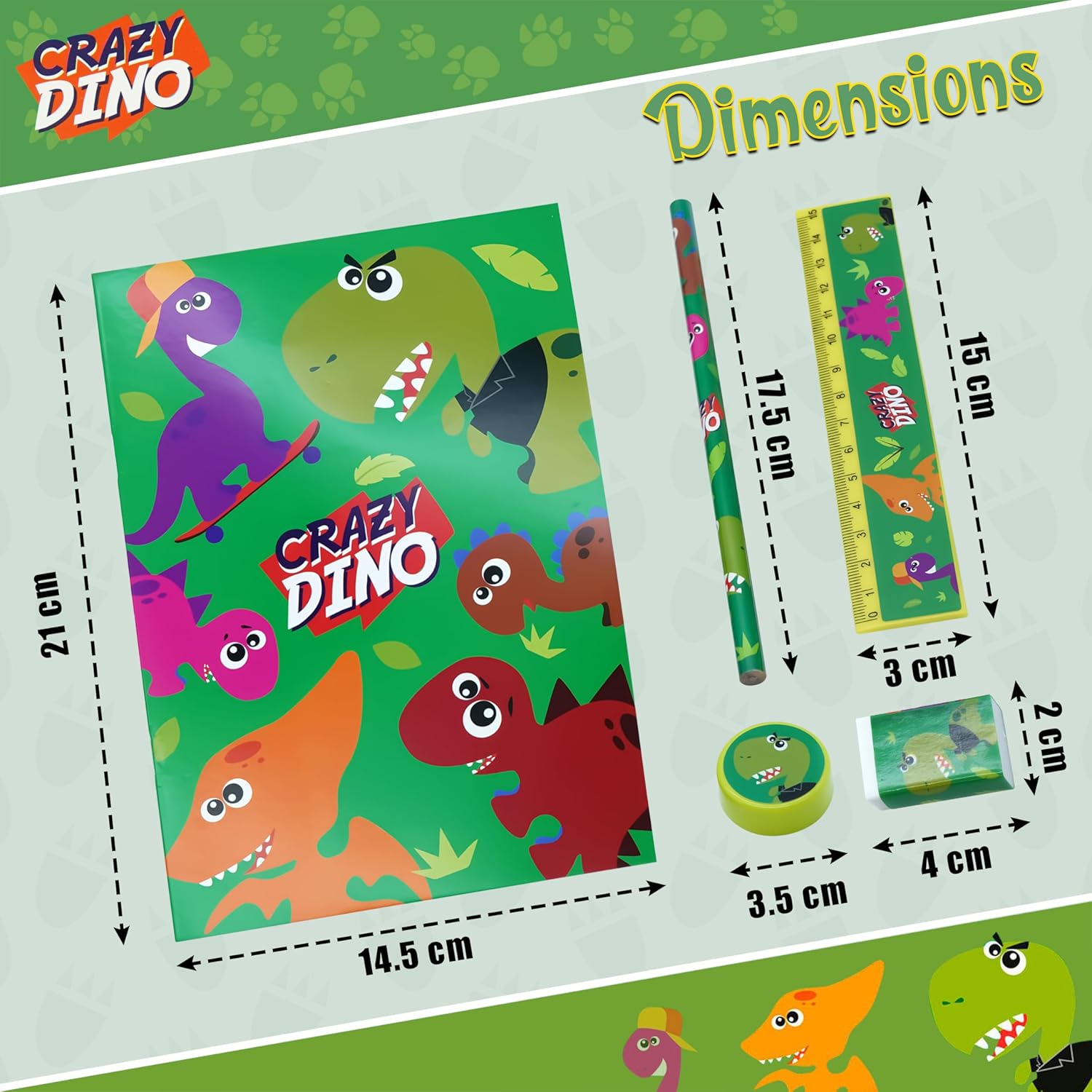 5Pcs School Stationery Set