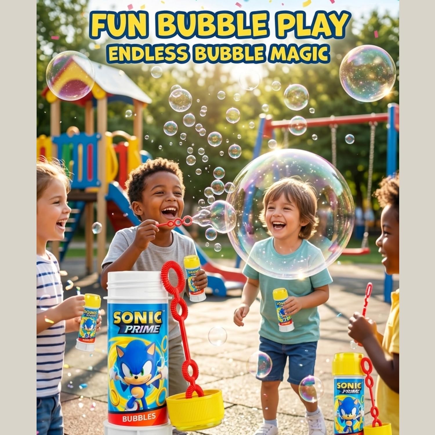 Sonic 12Pcs Bubble Tubes with Wand